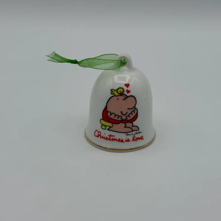Vintage Ziggy Ceramic Bell Ornament