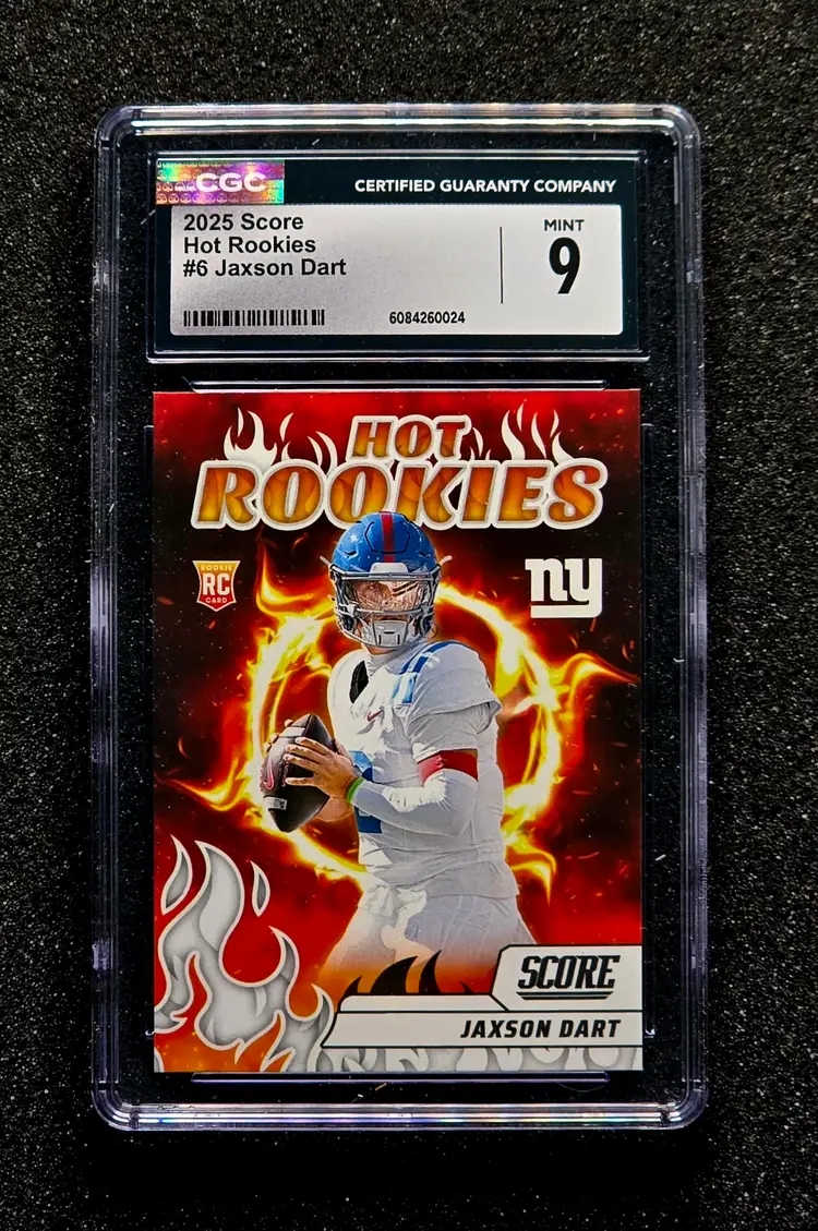 2025 Score Hot Rookies #6 JAXSON DART RC Rookie Mint CGC 9