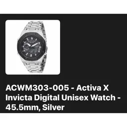 Activa X
Invicta Digital Unisex Watch -
45.5mm, Silver
