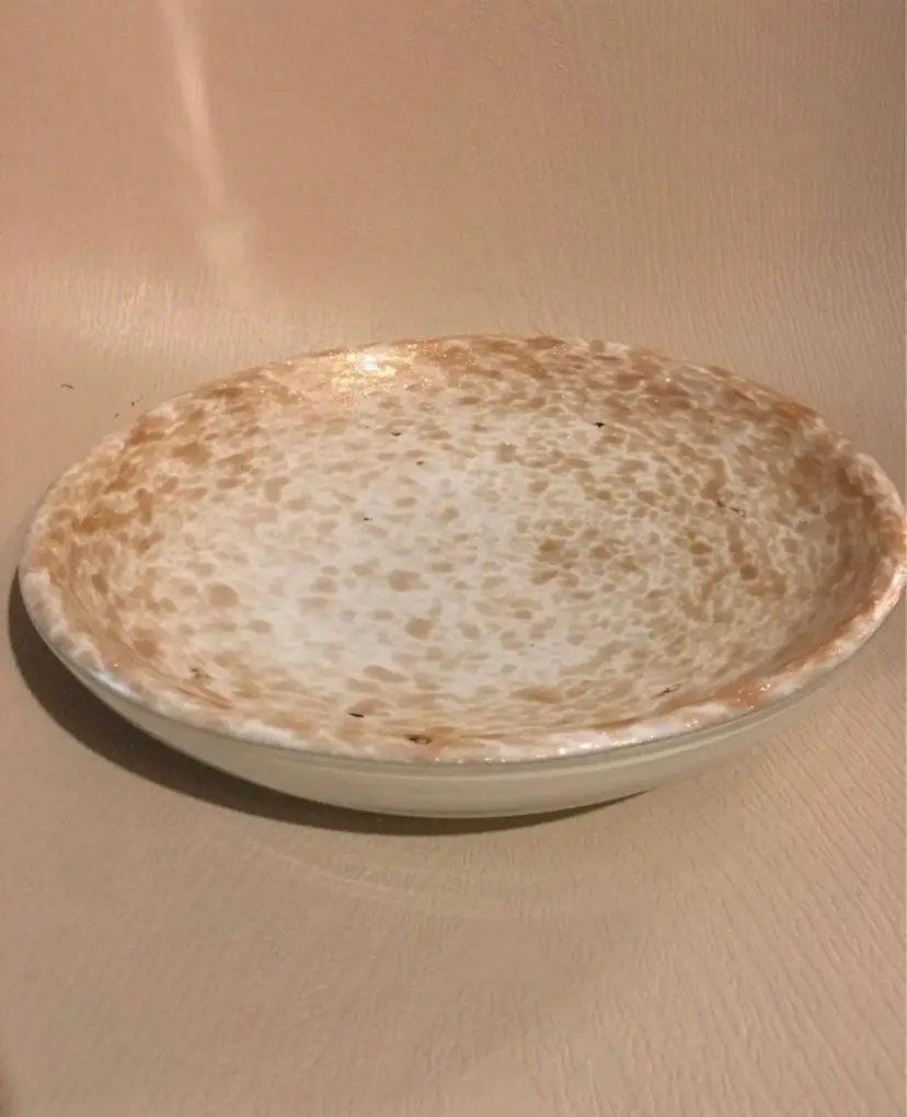 Vintage Murano Hand-Blown Art Glass Aventurine Trinket / Jewelry Dish