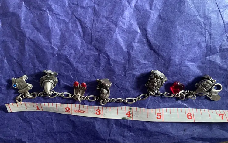 Vintage Wizard Of Oz Charm Bracelet Movie Retro MCM 