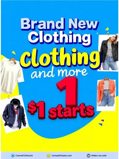 $1.00 Starts New Clothing 