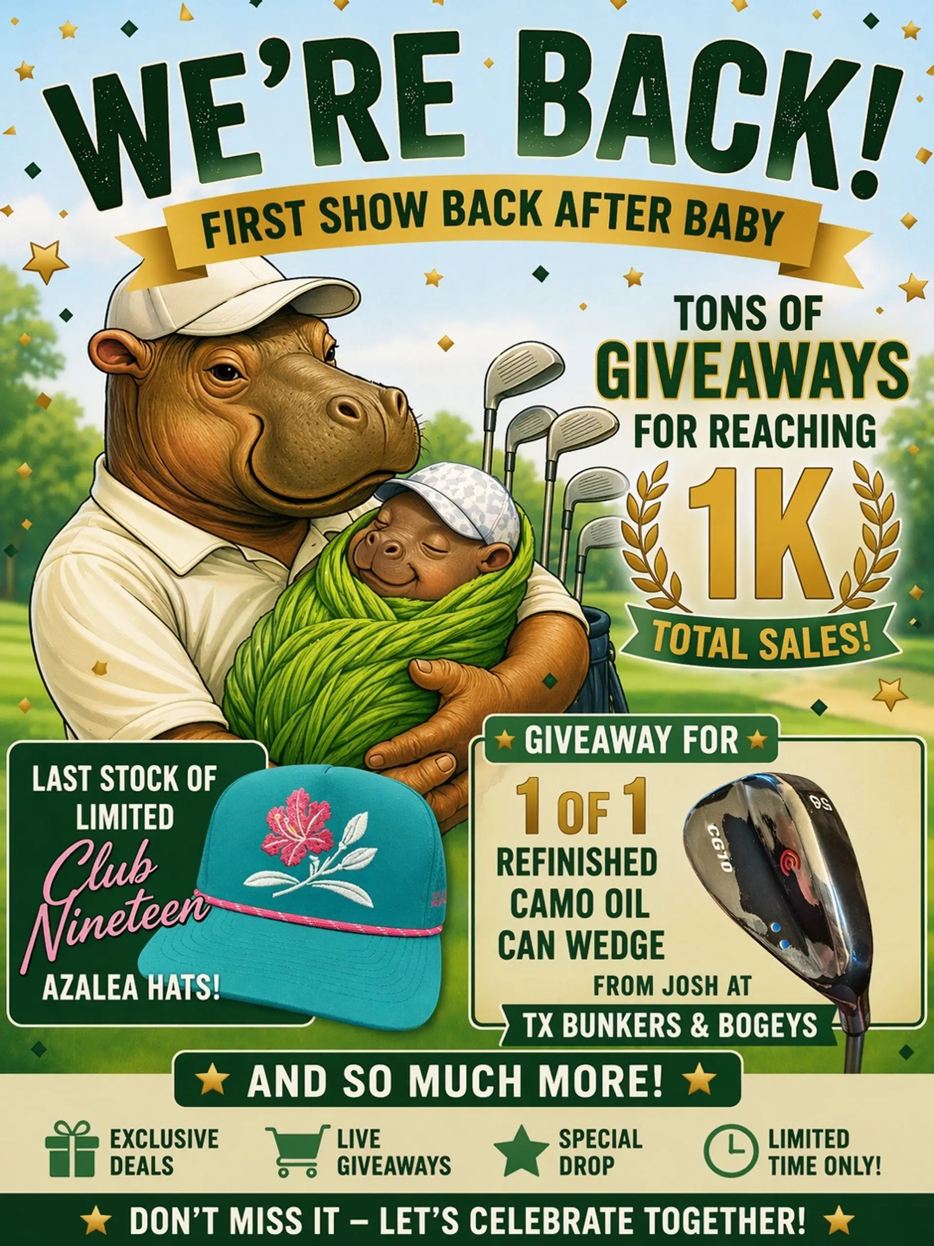 BACK AFTER BABY! 1K SALES GIVEAWAYS!!!!