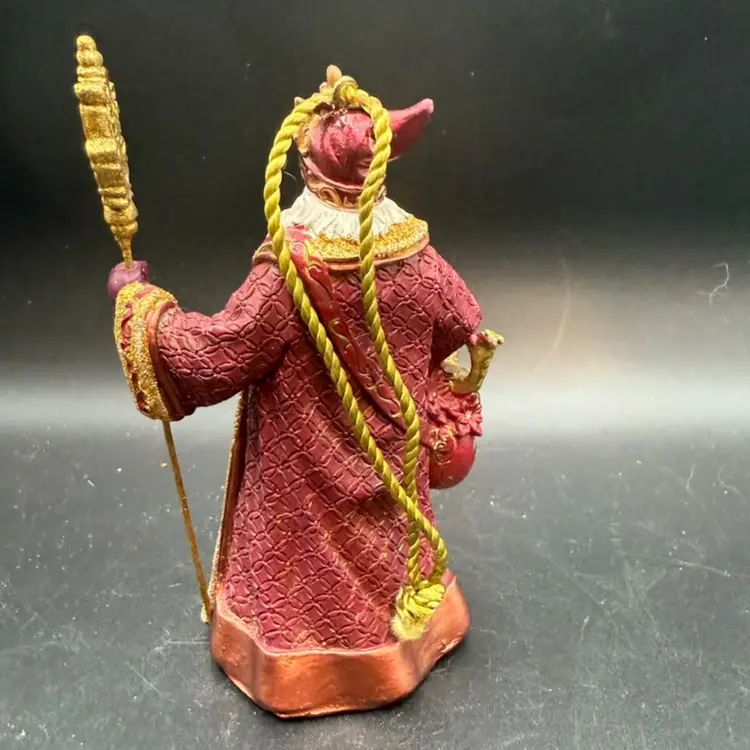 Old St. Nick Ornament With Velvet Robe