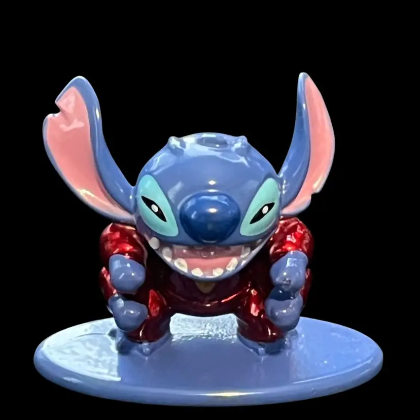 Disney Jada NANO Die Cast Metal Stitch In Red Suit Figurine