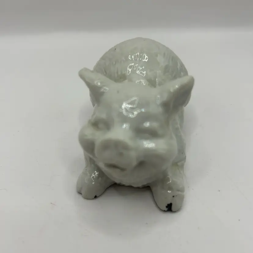 White Ceramic Pig