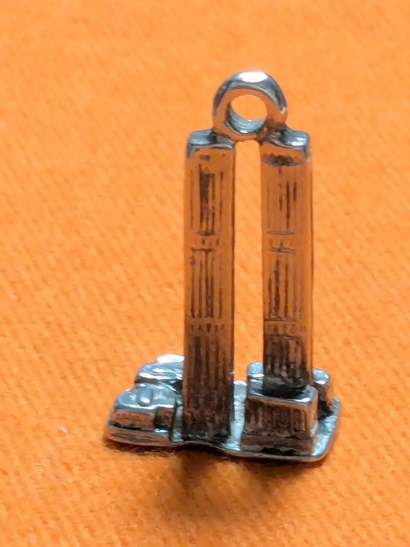Vintage Sterling Silver NY World Trade Center Twin Towers Charm