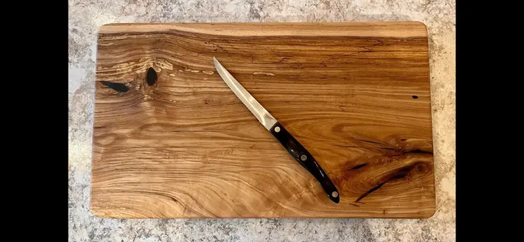 Lightning Struck Spalted Maple Deep Green Epoxy Cutting Board