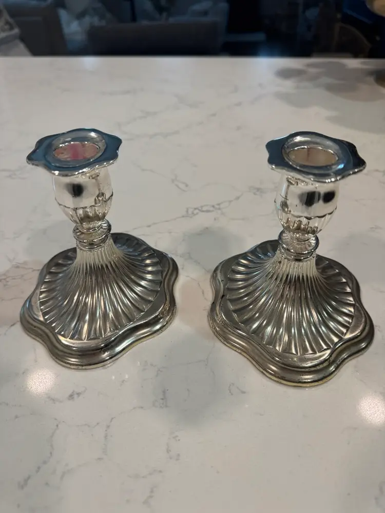 Silver Plate Candlesticks