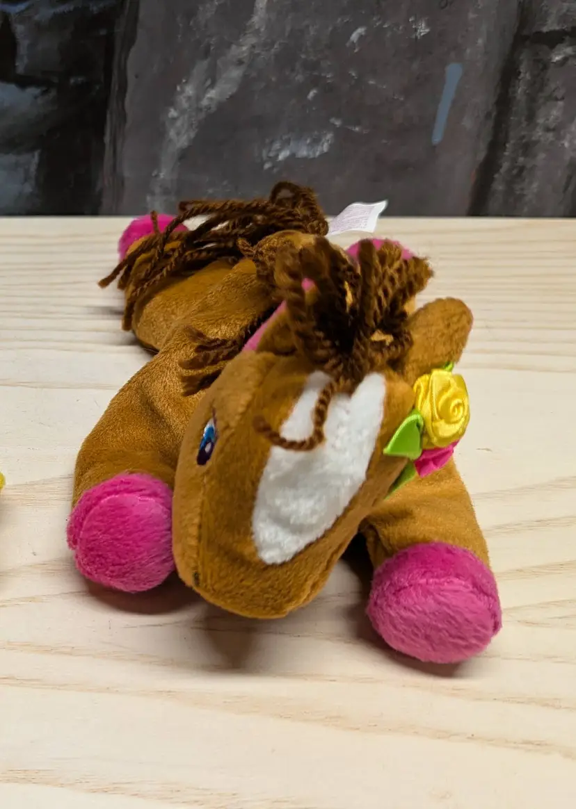 Vintage Lisa Frank Rainbow Chaser Horse Stuffins Fantastic Beans 8” Plush 1998 Stuffed animal Toy