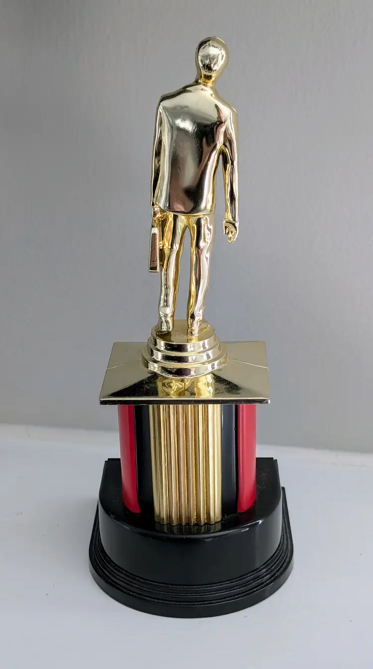 Dundie Trophy Award The Office Dunder Mifflin Dundee 10 1/2" Gold Michael Scott
