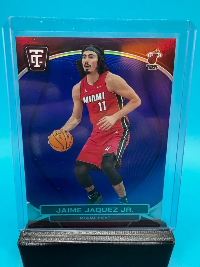 Jaime Jaquez Jr. Totally Certified Blue Platinum Mirror /99 Miami Heat