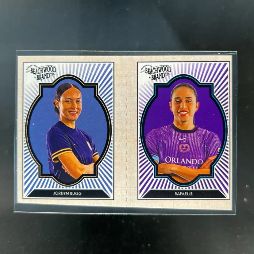 Jordyn Bugg & Rafaelle 2025 Parkside Beachwood Brand Beachwood Squared Soccer Card
