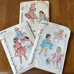 Vintage Sewing Patters Set Of 3