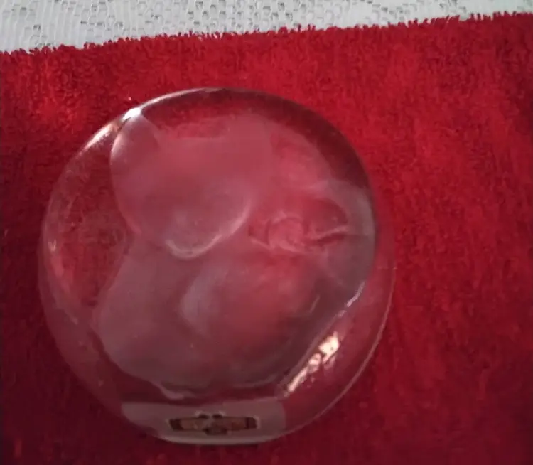 Lead Crystal Cat Paperweight made by Zajecar