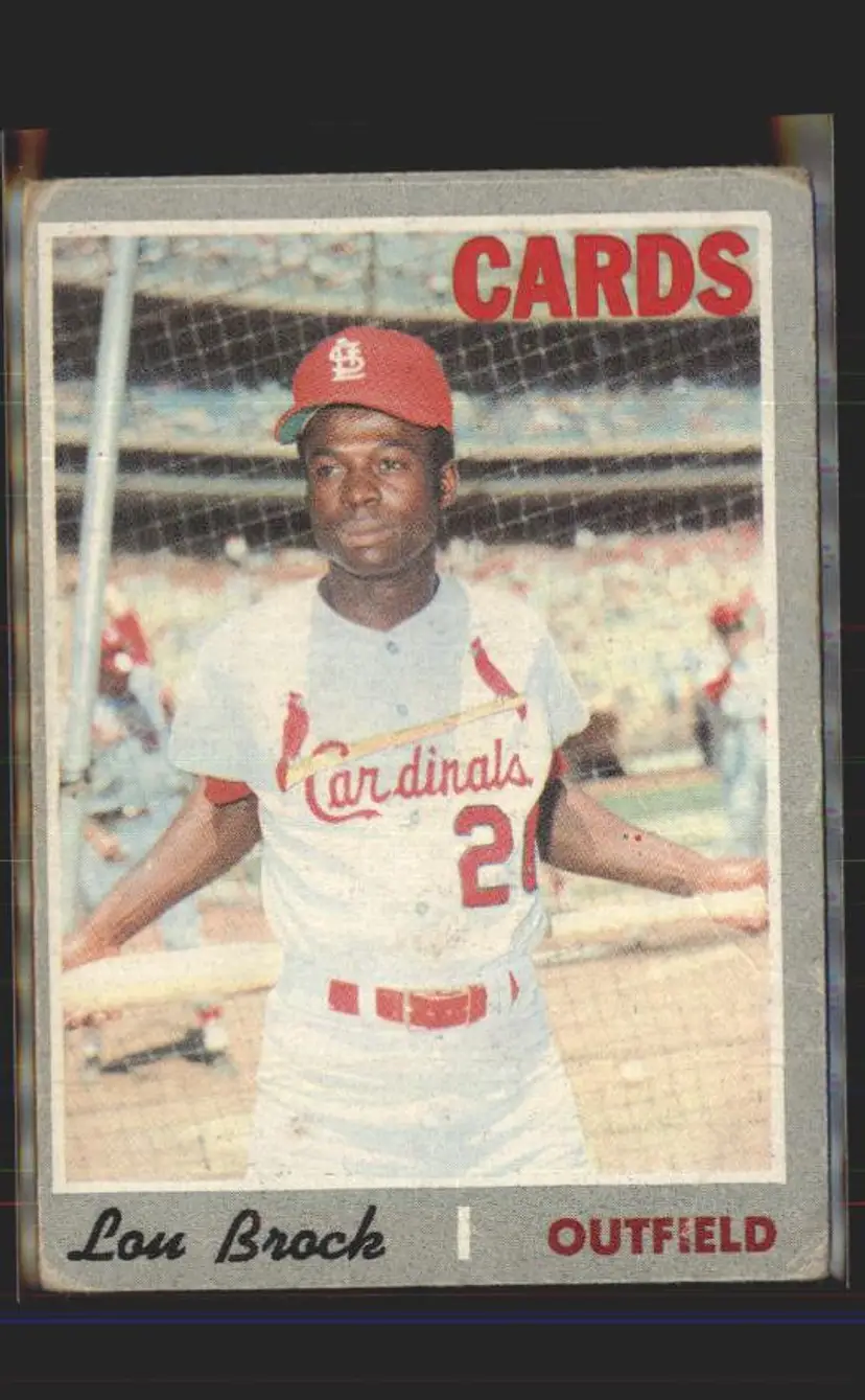 Lou Brock 1970 Topps #330 - () - St. Louis Cardinals