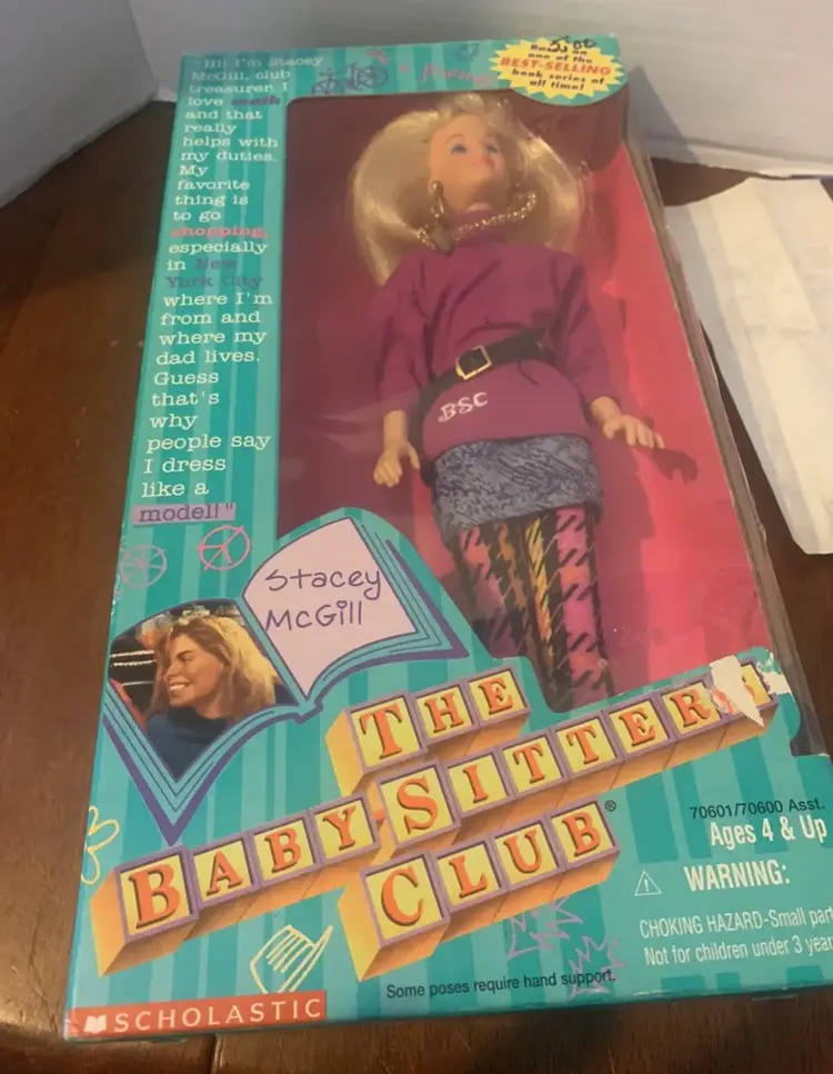 Vintage 1998 Scholastic The Babysitters Club Stacey McGill Doll Kenner NIB ￼ Y2K
