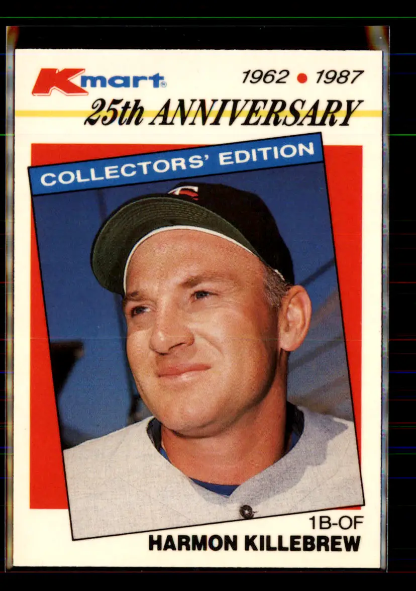 Harmon Killebrew 1987 Topps Kmart 25th Anniversary #4 - (pk1c) - Minnesota Twins