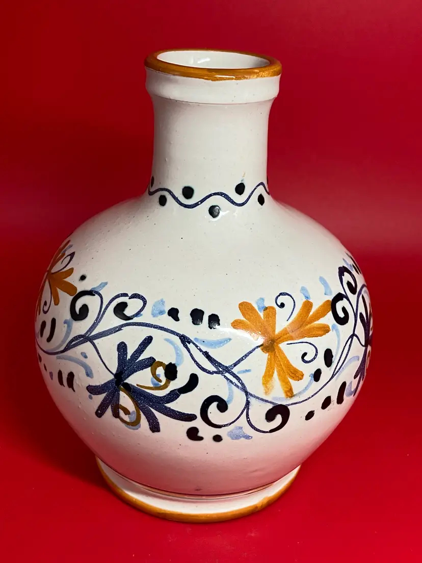 Made In Italy Cottura Hand Painted Ceramic Vase