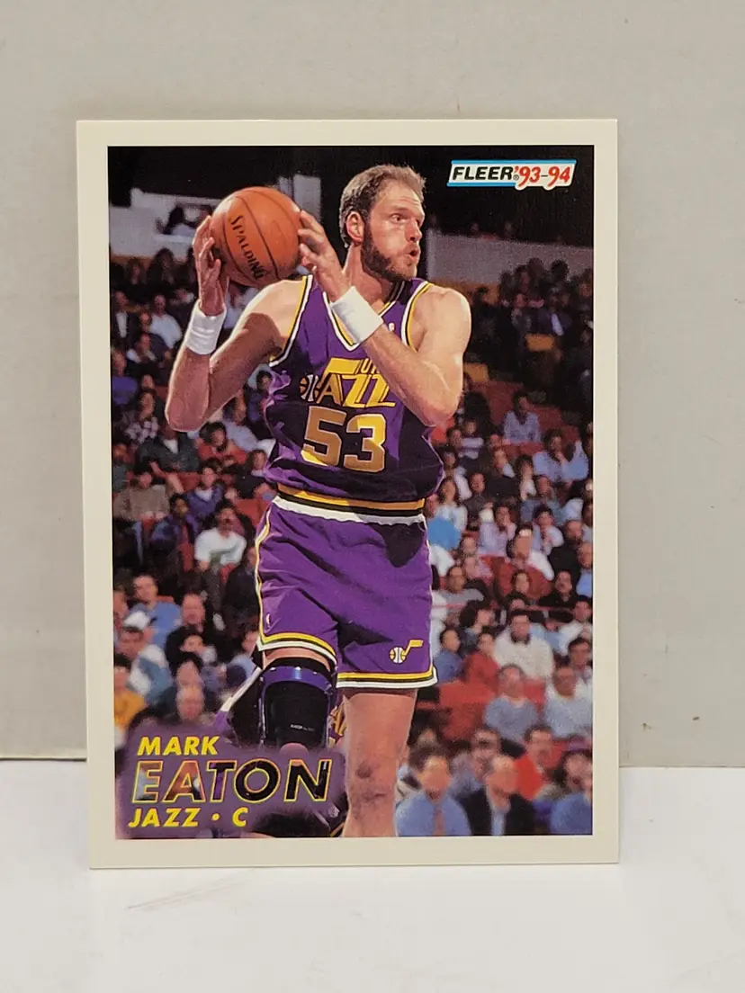 1993-94 Fleer Utah Jazz Basketball Card #207 Mark Eaton