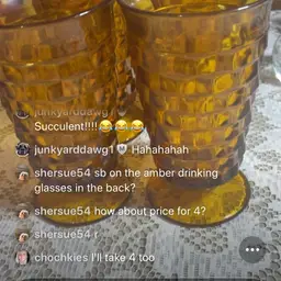 #01 - Amber Drinking Glasses