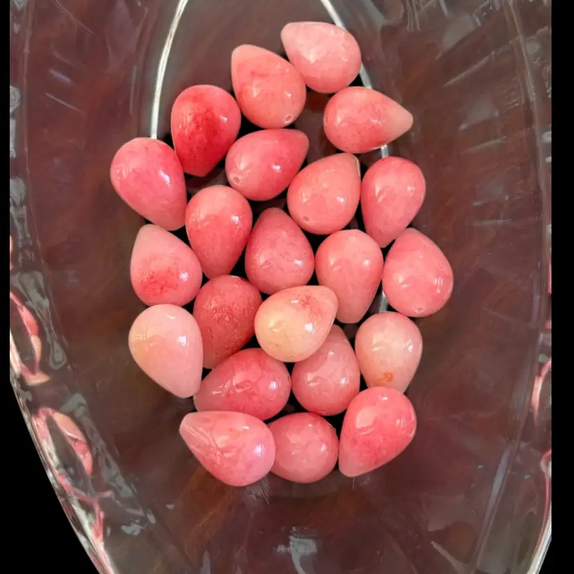 Pink Glass Beads