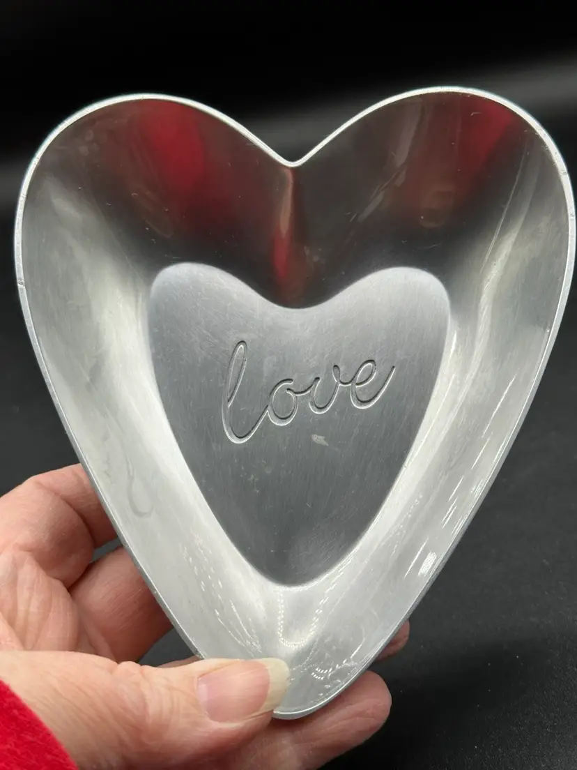 Small Metal “Love” Trinket Dish