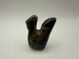 Vintage Mexican Tonala Hand-painted Miniature Hen