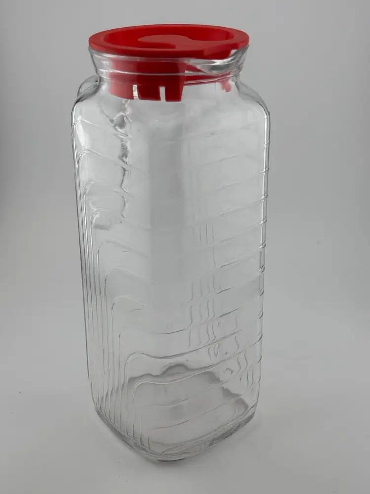 Covetro of Italy Ribbed Glass Refrigerator Pitcher