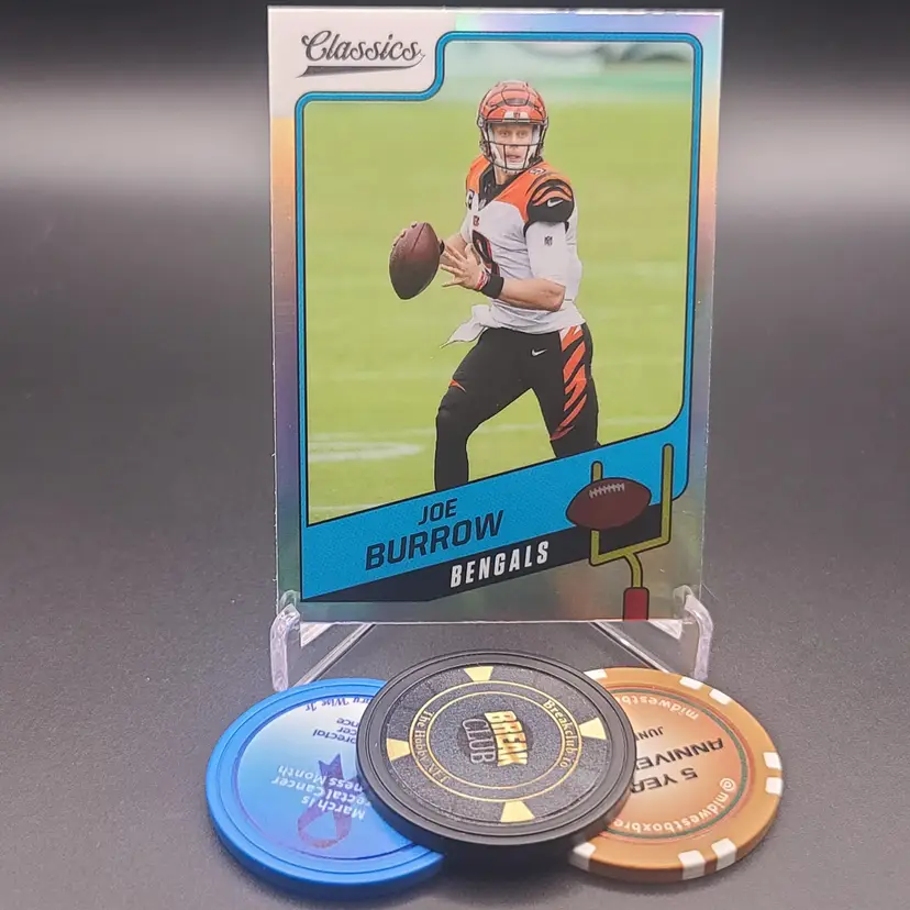 Joe Burrow 2021 Panini Classics Football Premium Editiilon Silver Parallel Card #29 - Cincinnati Bengals Football Card