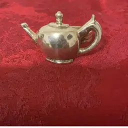 Set Of Silver Teapot Napkin Rings