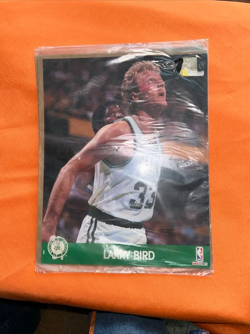 Larry Bird 8X10 Glossy Photo Card  3X NBA Champion Boston Celtics 3X MVP 