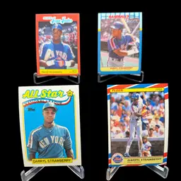 Daryl Strawberry David Cone & More Topps Fleer 8 Card Lot New York Mets