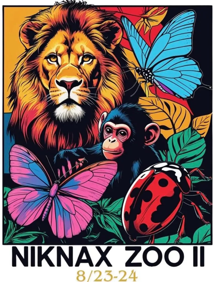 Niknax Zoo II With Lupe At BlindArtStudios Puppy Love Summer Chihuahuas Wiener Dogs 🐕 Cocker Spaniels Woof Wood  🪵 