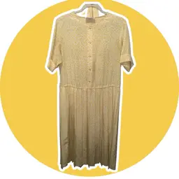 Vtg. Diane Von Furstenberg Yellow Dress