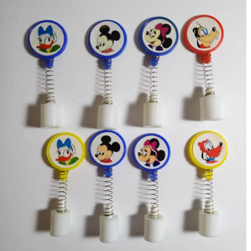 Disney Lot Of 8 Spring Pencil Toppers Goofy Pluto Mickey Minnie Mouse Daisy Duck