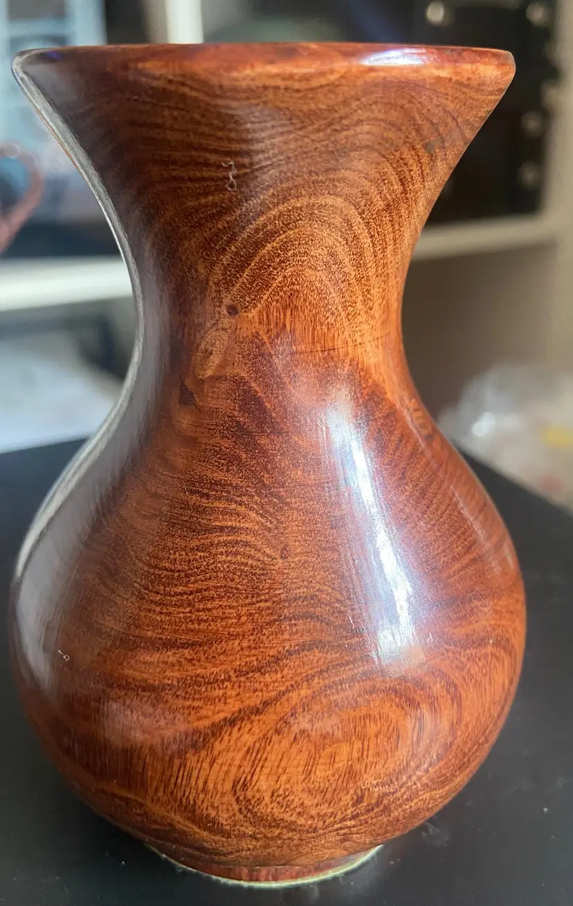 Moroccan Style Hand Made Thuya Wood Vase