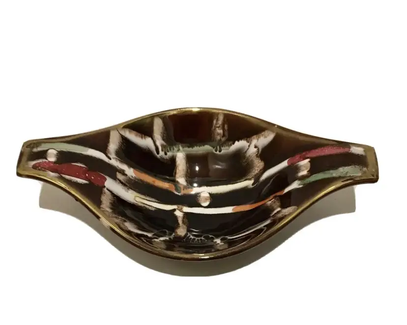 Vintage 1950s Mid Century Modern Oblong Candy Dish West Germany 665126 EXcellent