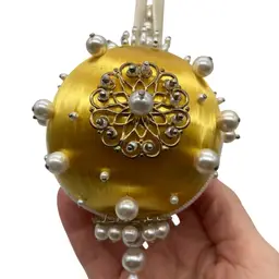 Handmade Vintage Sequin & Bead Ornament