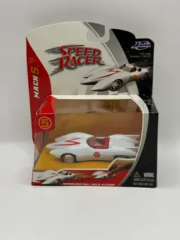 Speed Racer Mach 5 Jada 1:43 Scale Motorized Pull Back Vehicle NIB