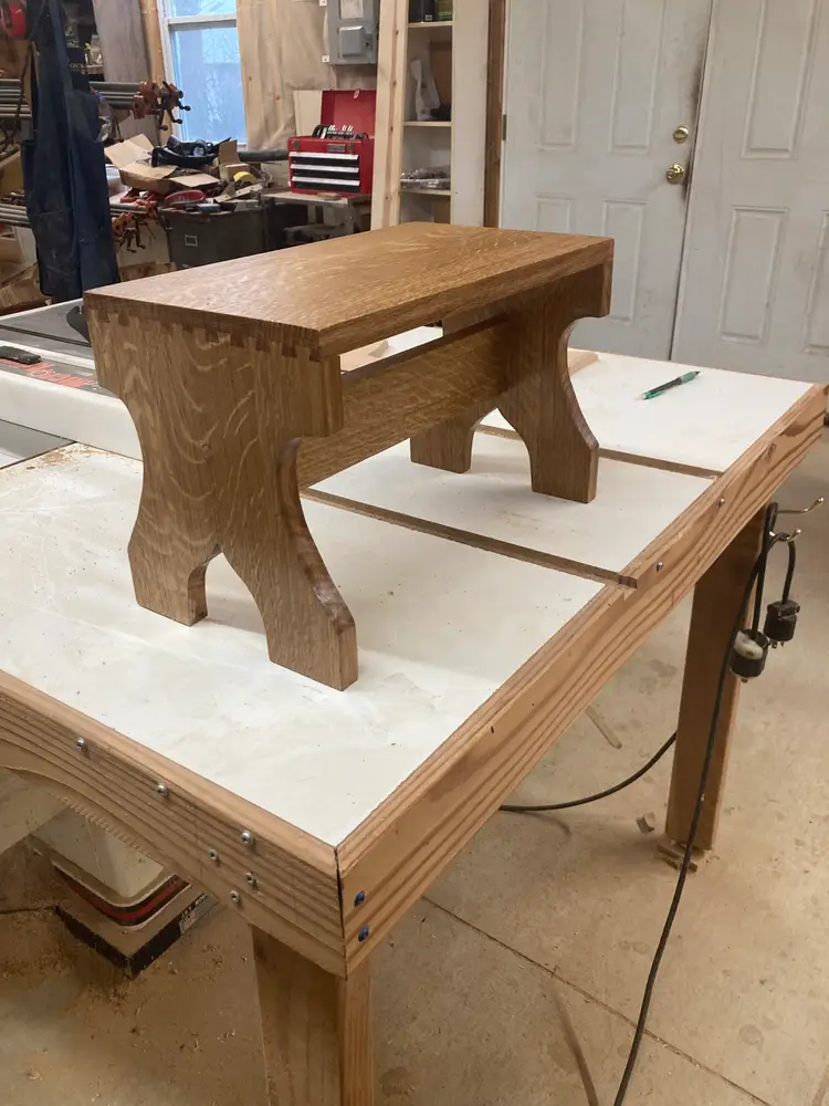 Oak  stepstool.