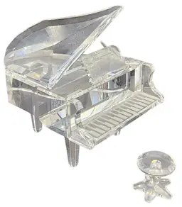 SWAROVSKI Figurine Piano Grand with Stool 174506