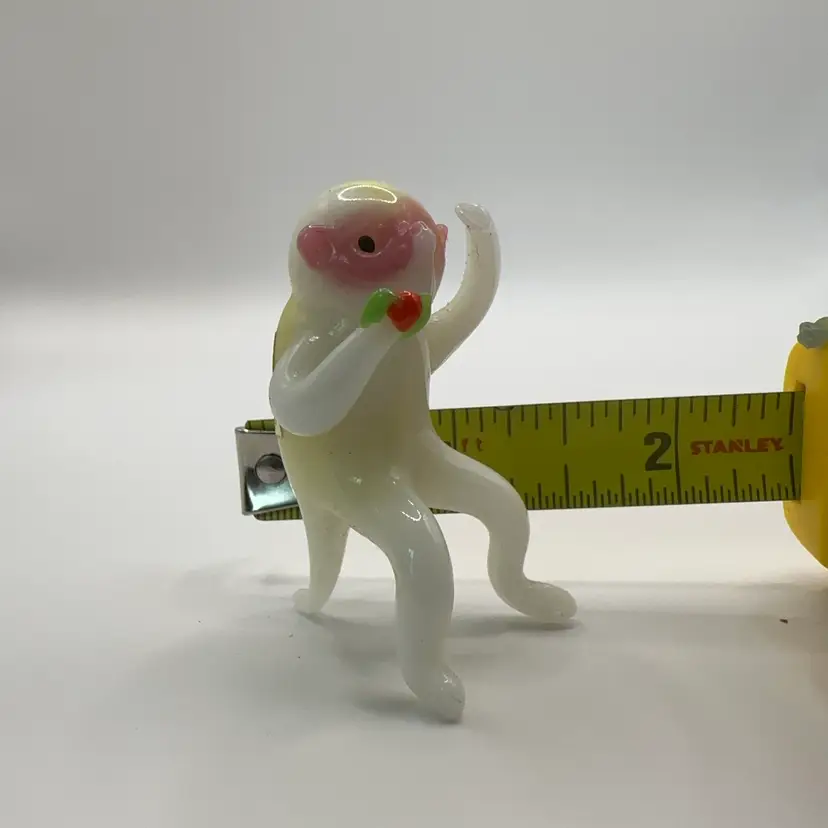 Milk Glass Monkey