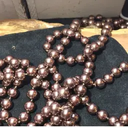 144. Chocolate 55” Glass Pearl