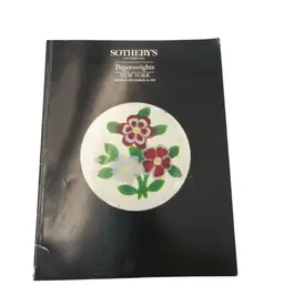 Sotheby’s Sale Booklet Paperweights 12.18.1989 NYC - 8” x 10.5”