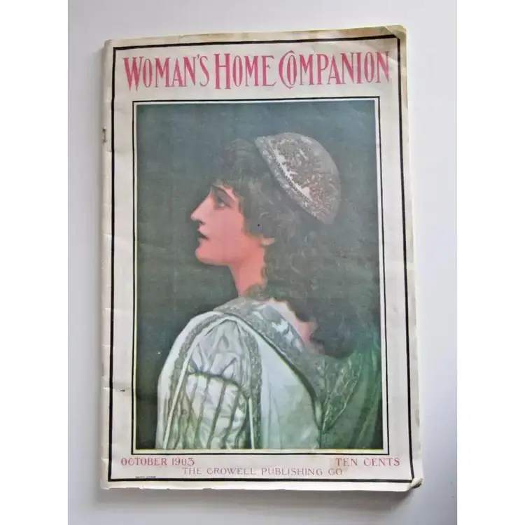 Woman's Home Companion October 1903 Antique Magazine Fashion Family Life Adverts
