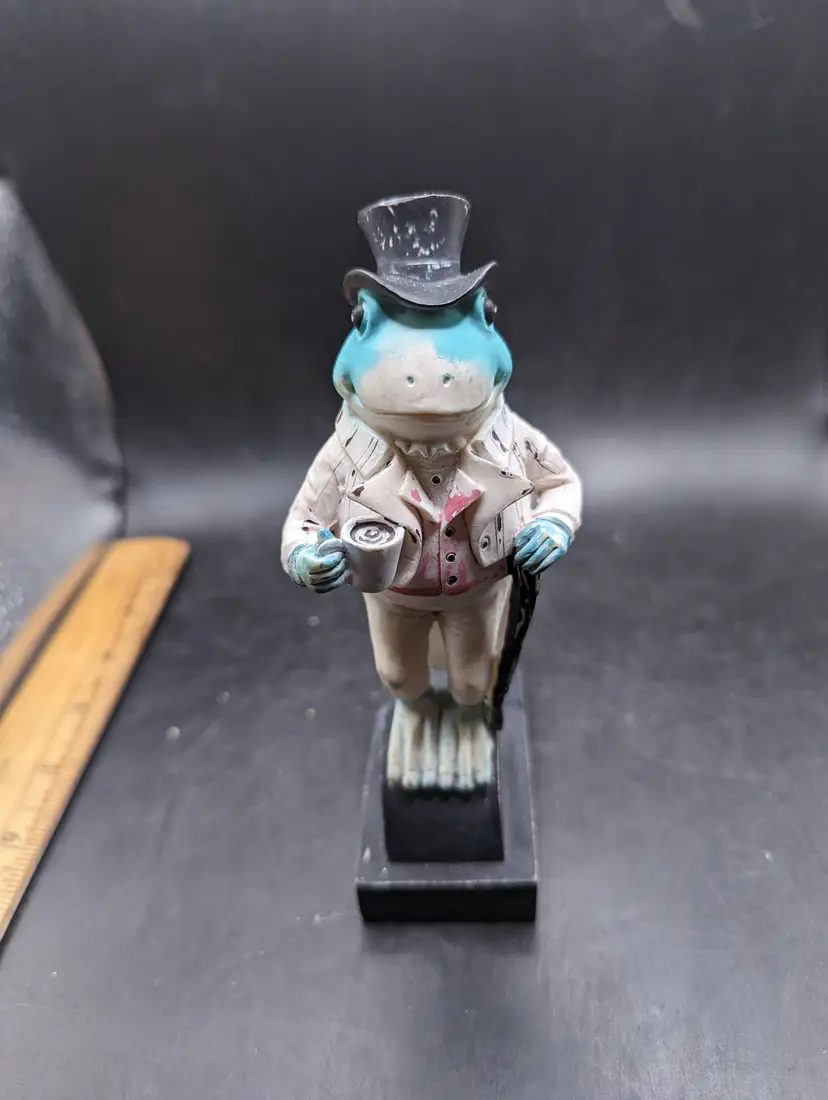 Vintage Jiminy Cricket Style Grasshopper Anthropomorphic Door Stop