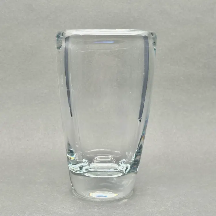 Vintage Orrefors Crystal Vase Etched Girl Playing Violin Sven Palmqvist 1941