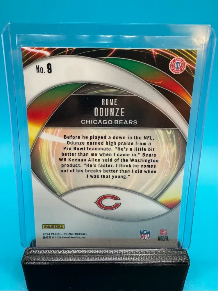 Rome Odunze Prizm Portals RC Chicago Bears