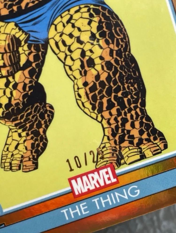 2026 Topps Brooklyn Marvel Captain America The Thing Orange #/25